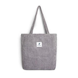 Corduroy Canvas Tote Handbag freeshipping - Julie bags