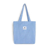 Corduroy Canvas Tote Handbag freeshipping - Julie bags