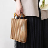 Luxury bamboo bag