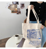 Women Canvas Shoulder Bag Shakespeare Print