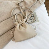 Trendy Mini Drawstring Bucket Bag