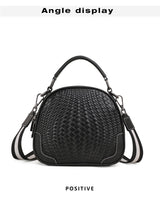 Knitted Series: Versatile Genuine leather Shoulder Bag - Julie bags