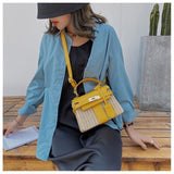 Vintage Woven Rattan Bag - Julie bags