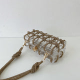 Exquisite Elegance: Designer Woven Diamonds Shoulder Bag - Julie bags