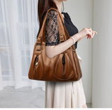 Luxury in Every Detail: Genuine Leather Women's Bucket Bag - Julie bags