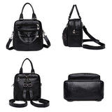 Durable Leather Women's Backpack for Everyday Use - Julie bags