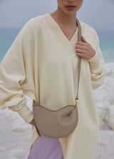 Genuine Leather Saddle Dumpling Bag - Julie bags