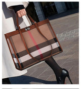 Designer Leather Tote: Trendy & Spacious Women's Shoulder Bag - Julie bags