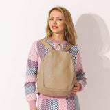 Classic Leather Backpack: Spacious Elegance - Julie bags