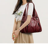 Luxury in Every Detail: Genuine Leather Women's Bucket Bag - Julie bags