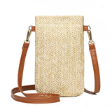 Boho Chic: Fashion Women's Straw Crossbody Messenger Bag - Julie bags