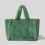 LUXURY FAUX FUR TOTE BAG - Julie bags
