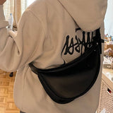 Half Moon Leather Chest Bag - Julie bags