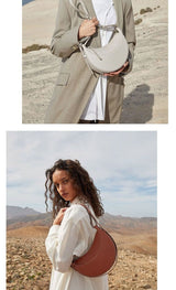 Embrace Elegance: The Luna Leather Hobo Handbag - Julie bags