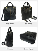 Vintage Genuine Leather Women's Backpack: Stylish Anti-Theft School Bag - Julie bags
