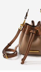 Chic Genuine Leather Designer Bucket Bag: New Fashion for Women - Julie bags