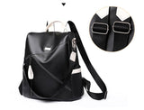 Secure and Stylish: Soft Leather Women's Backpack - Julie bags