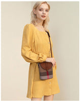Chic Mini Lattice Canvas Crossbody: Fashionable and Functional - Julie bags