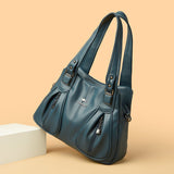 Luxury in Every Detail: Genuine Leather Women's Bucket Bag - Julie bags