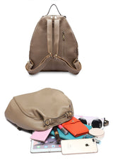 Classic Leather Backpack: Spacious Elegance - Julie bags