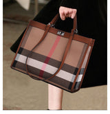 Designer Leather Tote: Trendy & Spacious Women's Shoulder Bag - Julie bags