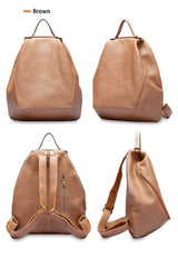 Classic Leather Backpack: Spacious Elegance - Julie bags