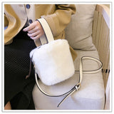 Faux Fur mini Bucket bag - Julie bags