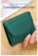 Designer Leather Clutch: Compact Elegance - Julie bags