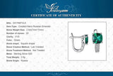Green Emerald Cushion Cut Huggie Earrings – 925 Sterling Silver Gemstone Hoop Earrings for Women - Julie bags
