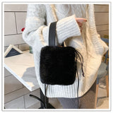 Faux Fur mini Bucket bag - Julie bags