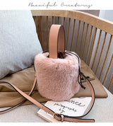 Faux Fur mini Bucket bag - Julie bags