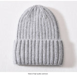 Silk-Lined Cashmere Beanie – Luxury Winter Hat