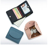 Designer Leather Clutch: Compact Elegance - Julie bags