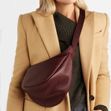 Half Moon Leather Chest Bag - Julie bags