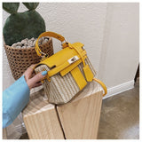 Vintage Woven Rattan Bag - Julie bags