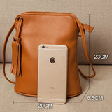 Vintage Charm: Genuine Leather Crossbody Phone Purse - Julie bags