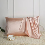 DISANGNI 100% Natural Mulberry Silk Pillowcase for Hair and Skin - Front in Pure Silk & Back in Breathable Lyocell Fiber, 1 Pack