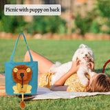 Royal Cat Carrier: Lion Head Canvas Design - Julie bags