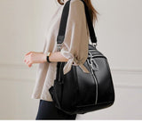 Elegance in Motion: Genuine Leather Women's Backpack - Julie bags