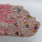 Sparkling Elegance: Crystal Ice-cream Evening Bag with Rhinestone Accents - Julie bags