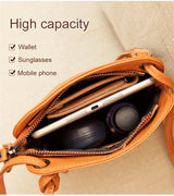 Vintage Charm: Genuine Leather Crossbody Phone Purse - Julie bags
