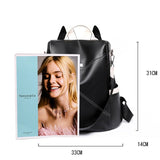 Secure and Stylish: Soft Leather Women's Backpack - Julie bags