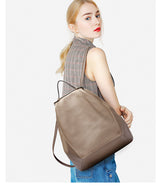 Classic Leather Backpack: Spacious Elegance - Julie bags