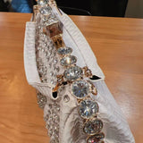 Timeless Elegance: Luxury Diamond-Embellished Women's Leather Handbag - Julie bags