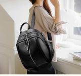 Elegance in Motion: Genuine Leather Women's Backpack - Julie bags