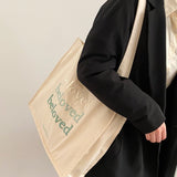 Women Canvas Shoulder Bag embroidery
