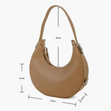 Elegant Crescent Hobo: Genuine Leather Handbag - Julie bags