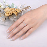 Infinity Love Moissanite Band Ring – 925 Sterling Silver Stackable Rope Design Ring for Women - Julie bags