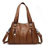 Luxury in Every Detail: Genuine Leather Women's Bucket Bag - Julie bags
