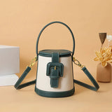 Chic Box-Shaped genuine leather Crossbody Bag - Julie bags